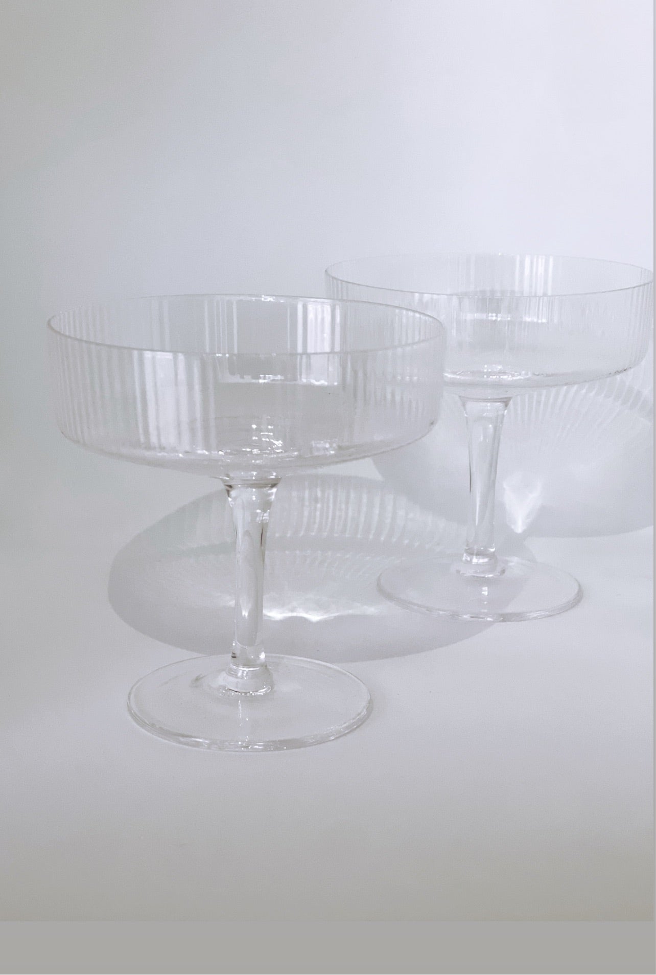 Ribbed Cocktail Glass