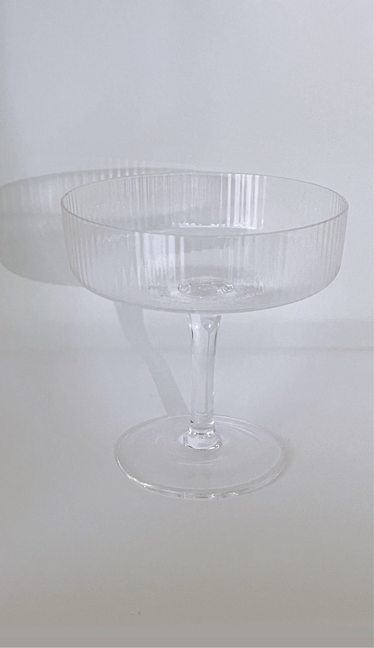 Ribbed Cocktail Glass